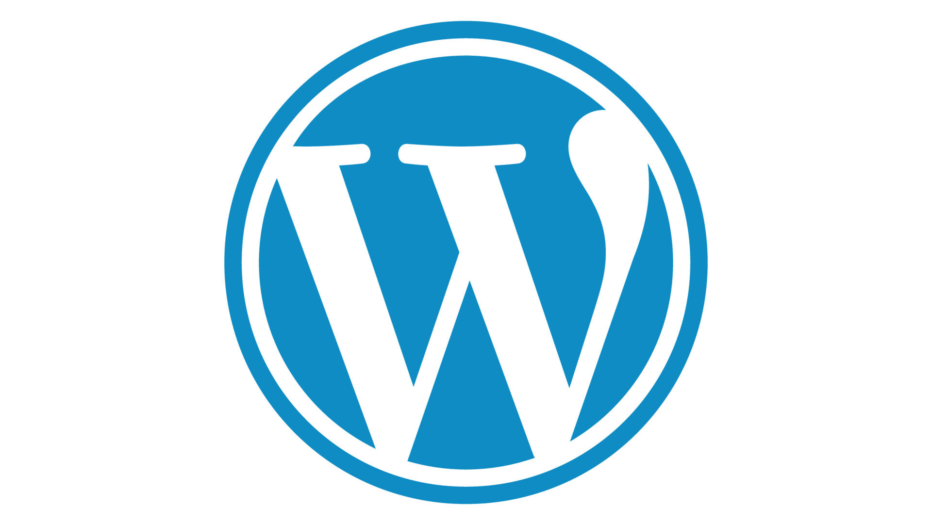 wordpress icon on a white background